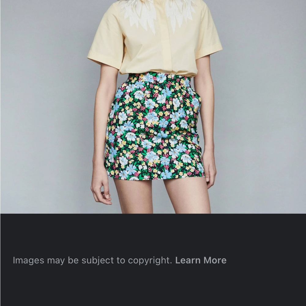 Maje FLEUR ets mini skirt